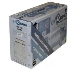 Лебедка электрическая СТОКРАТ HD 9.5 WP, 12V, 6.0 л.с. с синтетическим тросом и радиопультом.