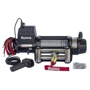 Лебёдка электрическая 12V Runva 9500 lbs 4350 кг (влагозащищенная)